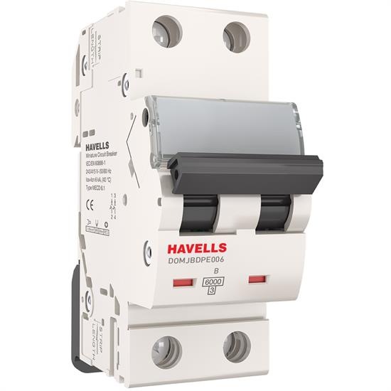 Автоматический выключатель 2P 6kA B Havells - фото 12907