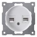 Розетка компьютерная RJ-45 OneKeyElectro, двойная - фото 8898