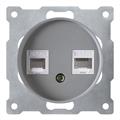 Розетка компьютерная RJ-45 OneKeyElectro, двойная - фото 8899