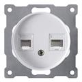 Розетка телефонная/компьютерная RJ-11/RJ-45 - фото 8954